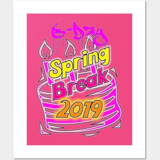 Spring Break Birthday 2019 Official T-Shirt by Basement Mastermind Posters and Art